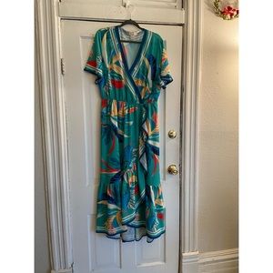 Flying Tomato Tropical Print Dress